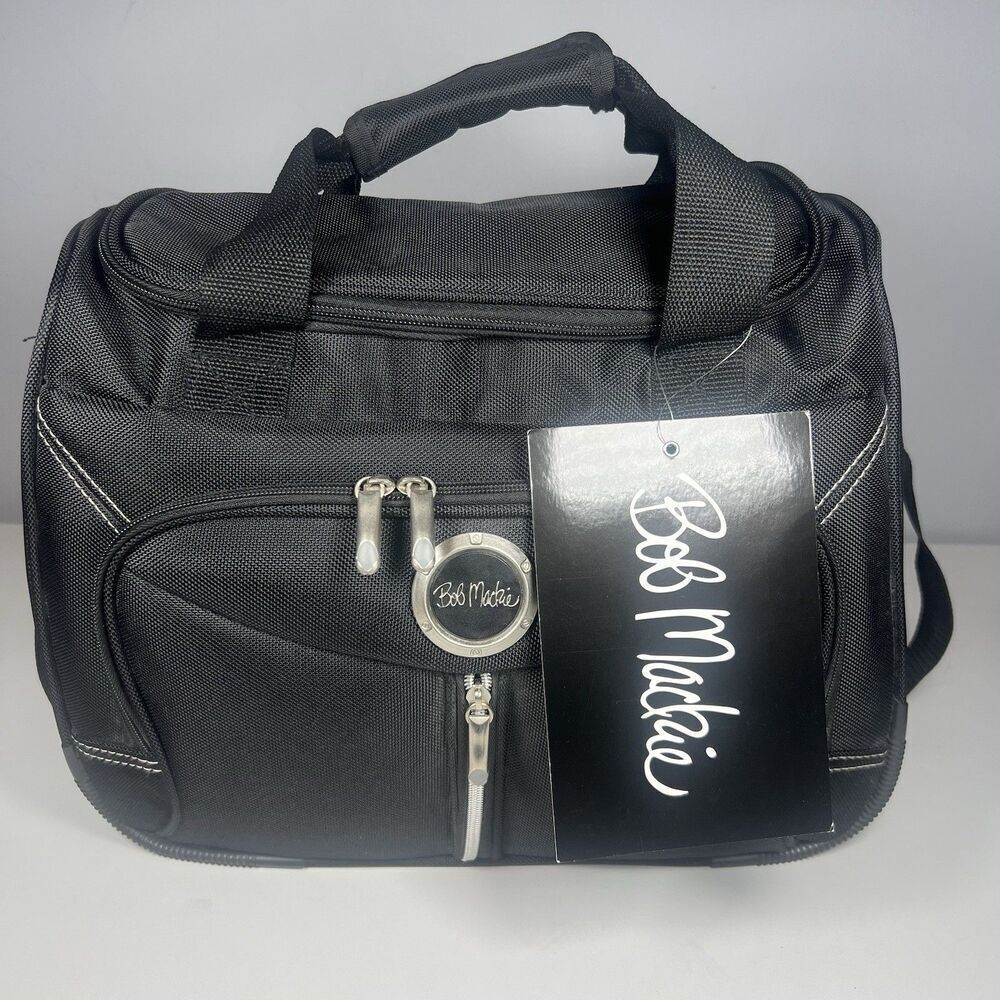 Bob Mackie Black Carry On Bag Vintage New With Tags - Picture 1 of 11